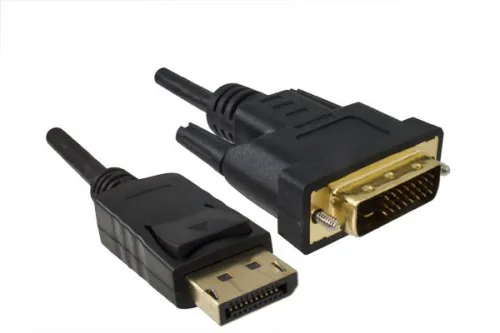 DINIC DisplayPort Stecker auf DVI-D Stecker, 2m , DVI-D 24+1, schwarz